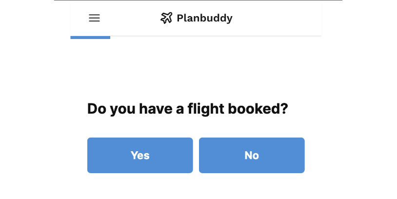 Do you have flights booked?