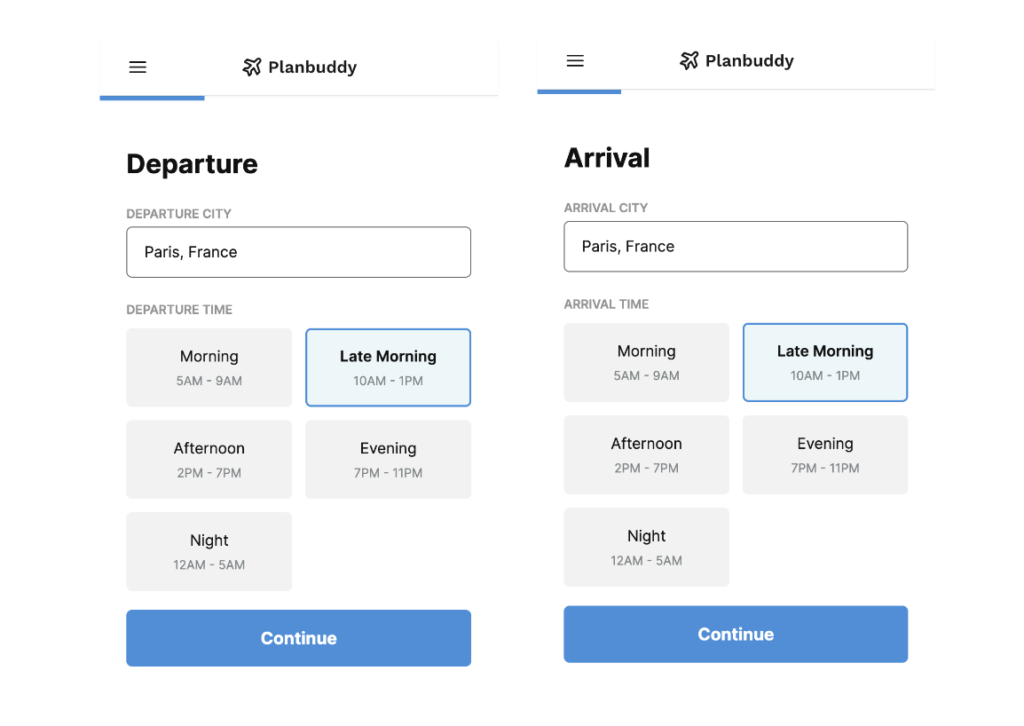 Travel Departure and Arrival