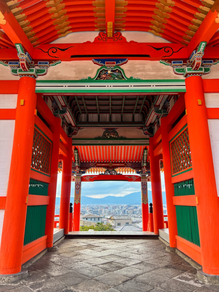 A view from Kiyomizu-dera Temple.