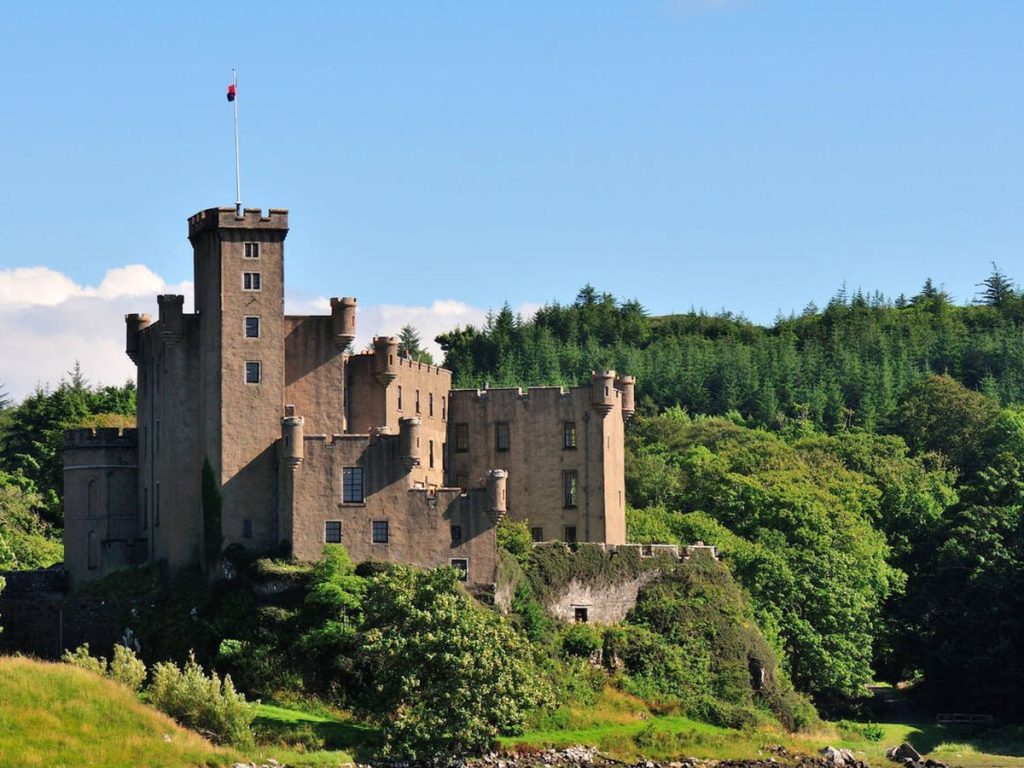 View of a castle on a hill