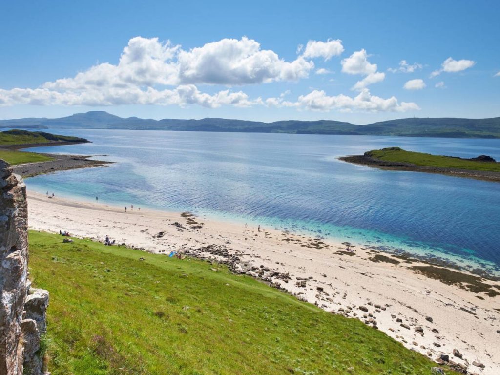 View of Coral Beach from the top of the trail