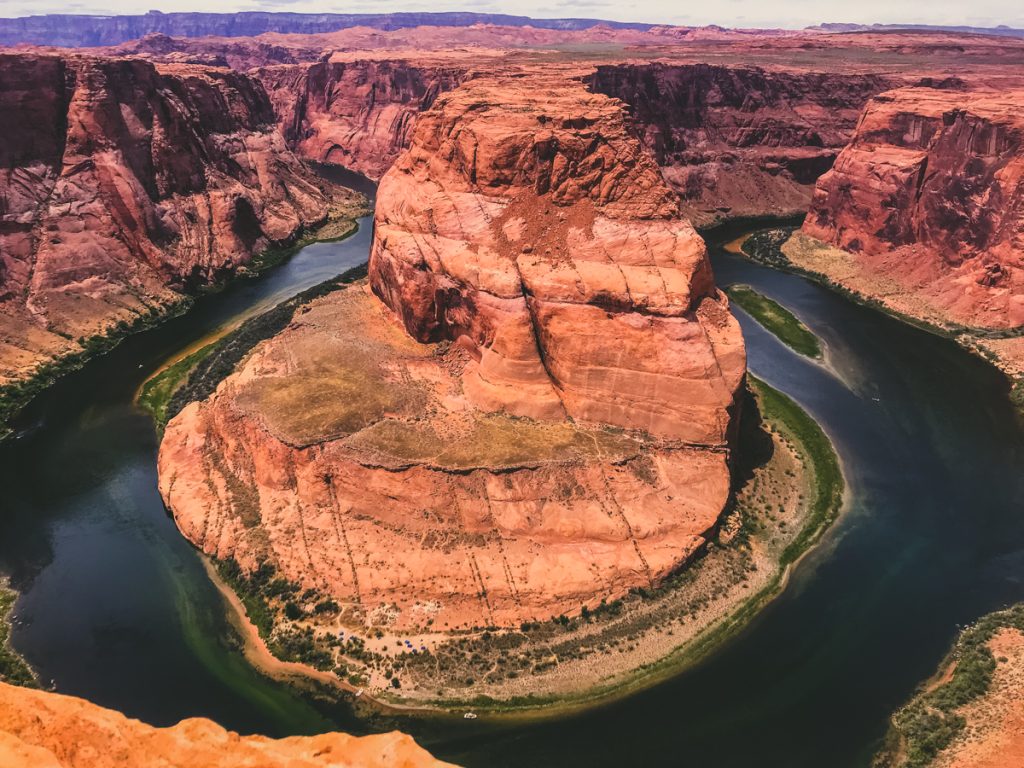 Horseshoe bend on our Arizona Road Trip.